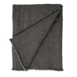 Selena Linen End of Bed Blanket, Dark Grey, Set of 2 by Mercana at Eve Furniture