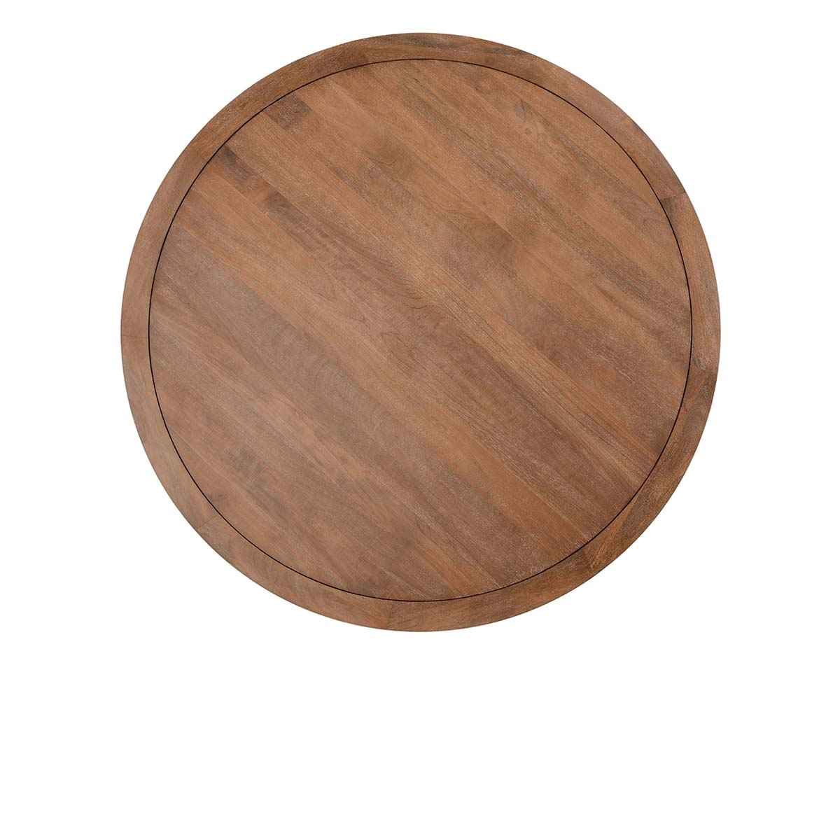 Selena Pottery Brown Round Dining Table by Classic Home at Eve Furniture