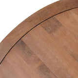 Selena Pottery Brown Round Dining Table by Classic Home at Eve Furniture