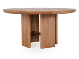 Selena Pottery Brown Round Dining Table by Classic Home at Eve Furniture