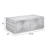 Selene Silver Coffee Table by New Era Innovations at Eve Furniture