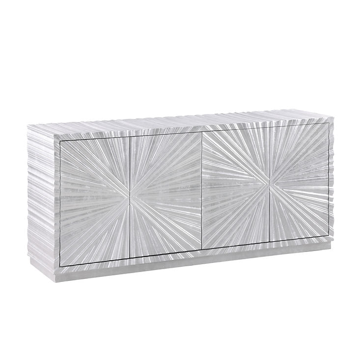 Selene Silver Leaf Console Table by New Era Innovations at Eve Furniture