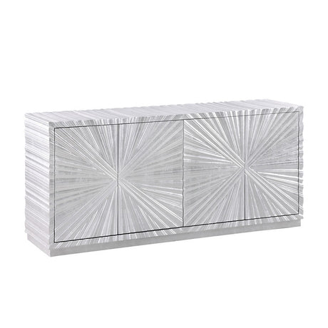 Selene Silver Leaf Console Table by New Era Innovations at Eve Furniture