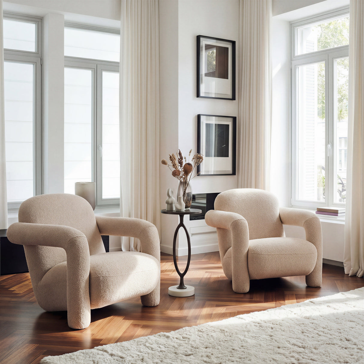 Selenya Beige Accent Chair by Zuomod at Eve Furniture