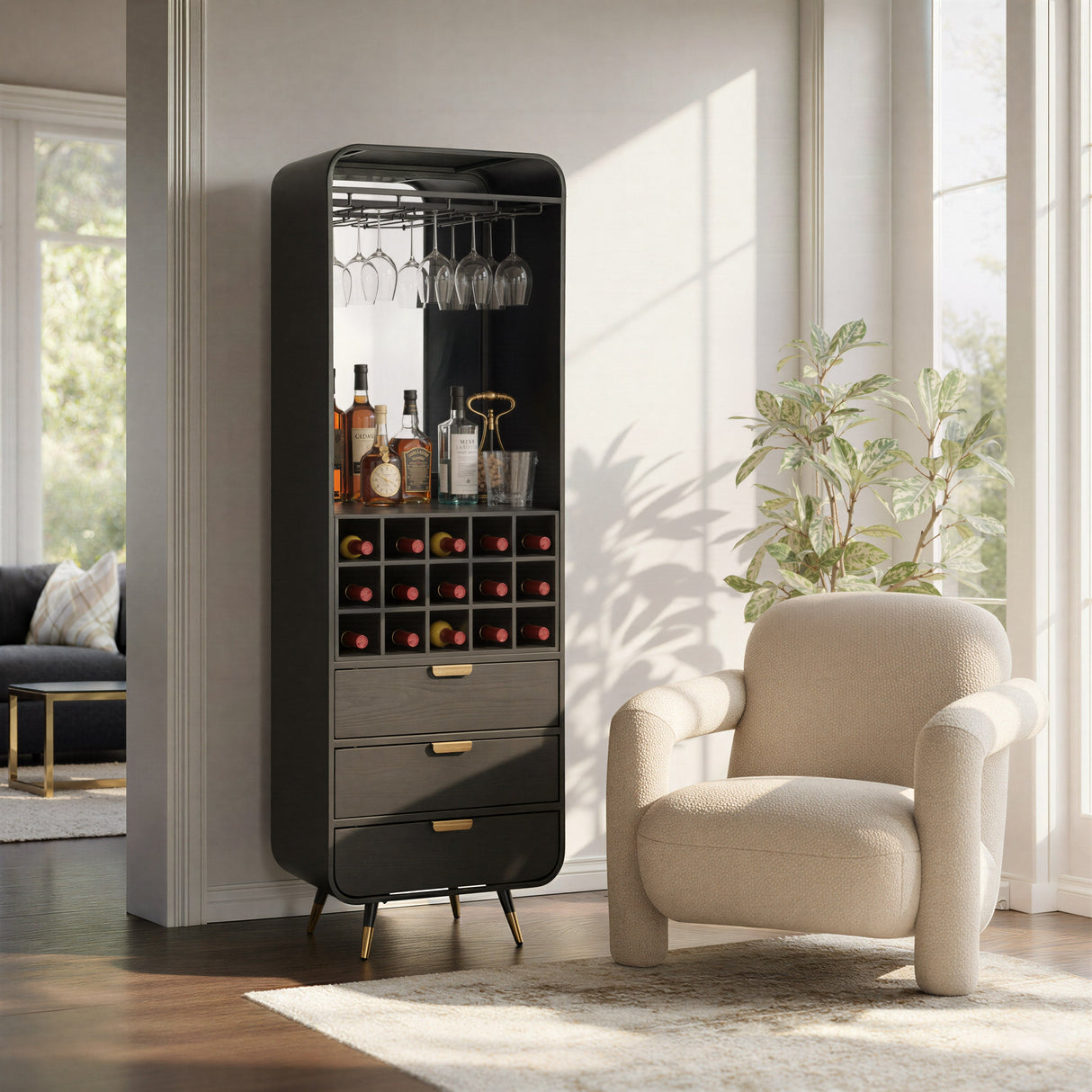 Selenya Beige Accent Chair by Zuomod at Eve Furniture