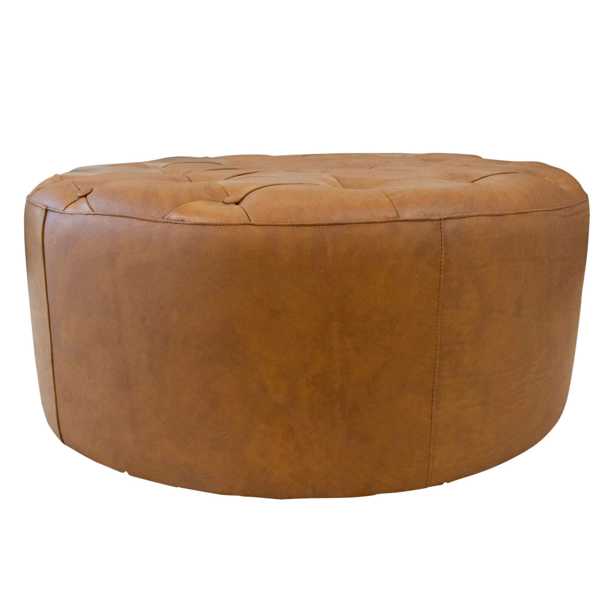 Seletar Tan Leather Ottoman by Ashcroft Furniture at Eve Furniture
