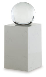 Sellner Clear/White Sculpture by Ashley at Eve Furniture