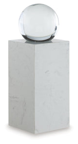 Sellner Clear/White Sculpture by Ashley at Eve Furniture