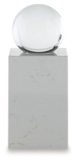 Sellner Clear/White Sculpture by Ashley at Eve Furniture