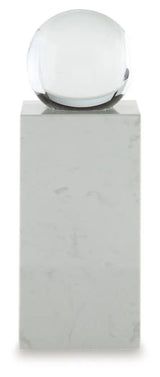 Sellner Clear/White Sculpture by Ashley at Eve Furniture