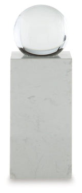 Sellner Clear/White Sculpture by Ashley at Eve Furniture