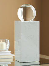 Sellner Clear/White Sculpture by Ashley at Eve Furniture