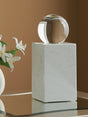 Sellner Clear/White Sculpture by Ashley at Eve Furniture
