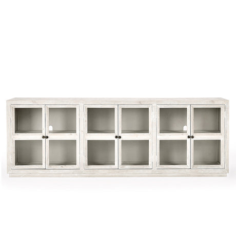 Selma Timeworn Cream 6 Door Cabinet by Classic Home at Eve Furniture