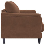 Selma Rust Velvet Crescent Arm Loveseat by Coaster at Eve Furniture