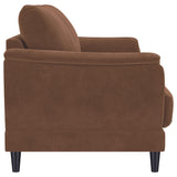Selma Rust Velvet Crescent Arm Sofa by Coaster at Eve Furniture