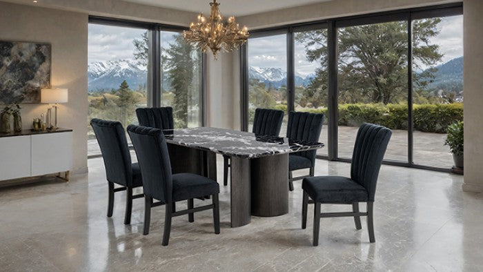 Selsey Black Side Chair Set of 2 by Furniture of America at Eve Furniture
