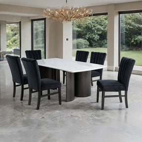 Selsey White 7-Piece Dining Room Set by Furniture of America at Eve Furniture