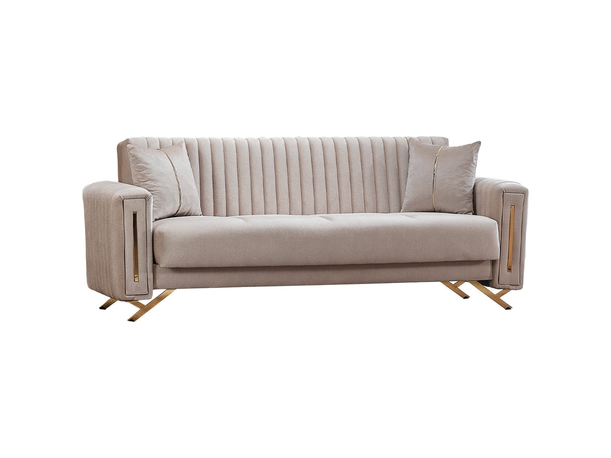 Senfoni 3-pieces (Sofa & Loveseat & Chair) Livingroom Set in Beige by Furnia at Eve Furniture