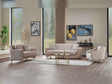 Senfoni 3-pieces (Sofa & Loveseat & Chair) Livingroom Set in Beige