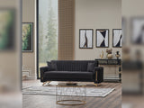 Senfoni 3-pieces (Sofa & Loveseat & Chair) Livingroom Set in Black by Furnia at Eve Furniture