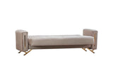 Senfoni Beige Convertible Sofa by Furnia at Eve Furniture