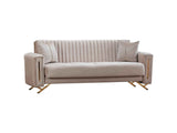 Senfoni Beige Convertible Sofa by Furnia at Eve Furniture