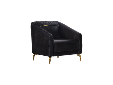 Senfoni Black 3-pieces (Sofa & Loveseat & Chair) Living Room Set by Furnia at Eve Furniture
