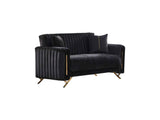 Senfoni Black Convertible Loveseat by Furnia at Eve Furniture