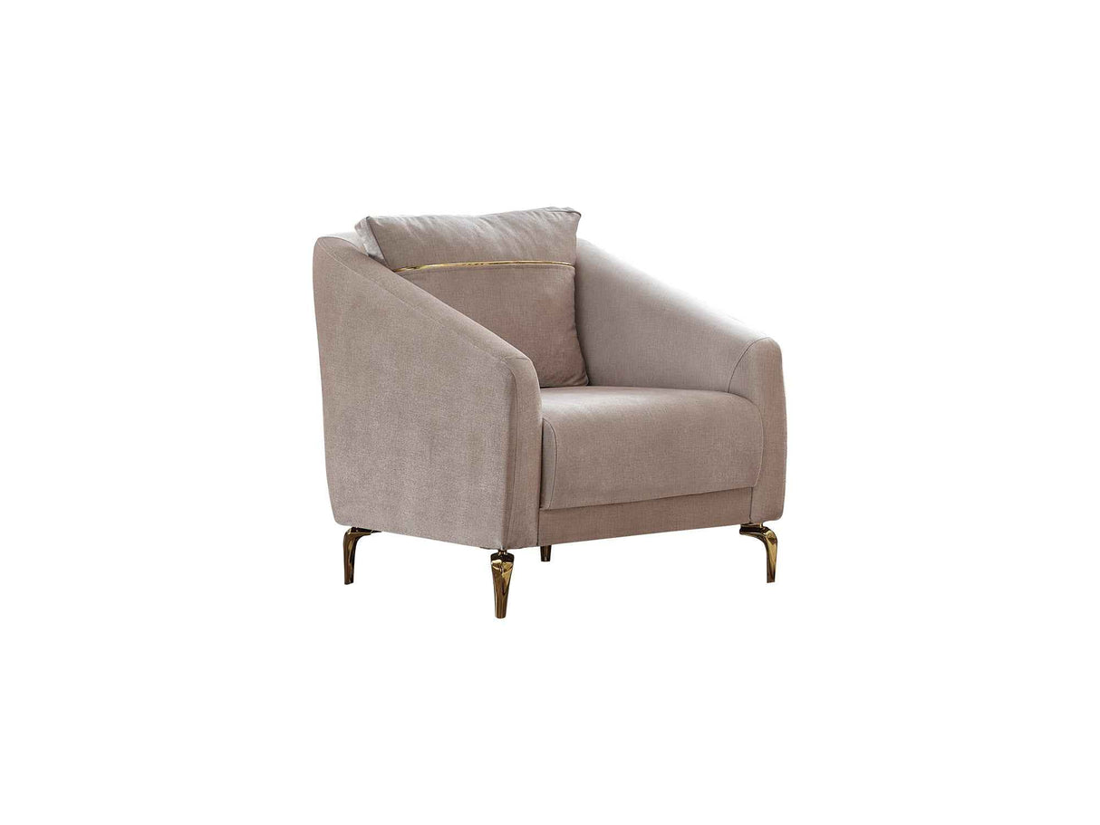 Senfoni Chair Beige by Furnia at Eve Furniture