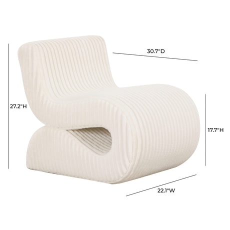 Senna Oversized Corduroy Accent Chair by TOV Furniture at Eve Furniture