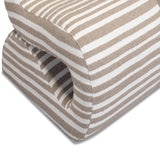 Senna Taupe Jacquard Organic Stripes Accent Chair by TOV Furniture at Eve Furniture