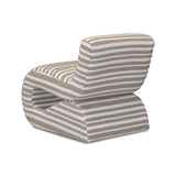 Senna Taupe Jacquard Organic Stripes Accent Chair by TOV Furniture at Eve Furniture