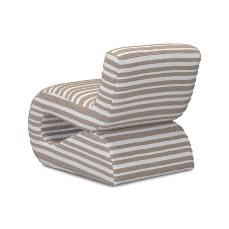 Senna Taupe Jacquard Organic Stripes Accent Chair by TOV Furniture at Eve Furniture