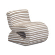 Senna Taupe Jacquard Organic Stripes Accent Chair by TOV Furniture at Eve Furniture