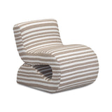 Senna Taupe Jacquard Organic Stripes Accent Chair by TOV Furniture at Eve Furniture