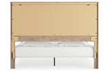 Senniberg Light Brown King LED Panel Bed by Ashley at Eve Furniture