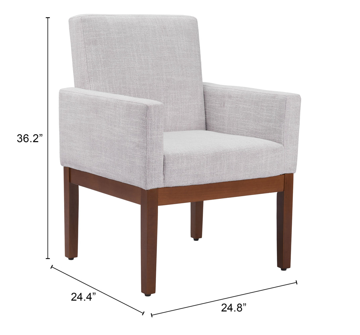 Senzil Ivory Dining Chair by Zuomod at Eve Furniture