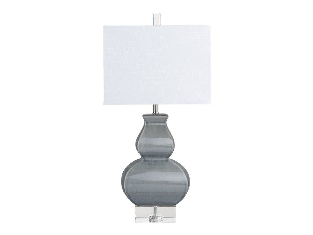 Serafina Gray Table Lamp by Crestview at Eve Furniture