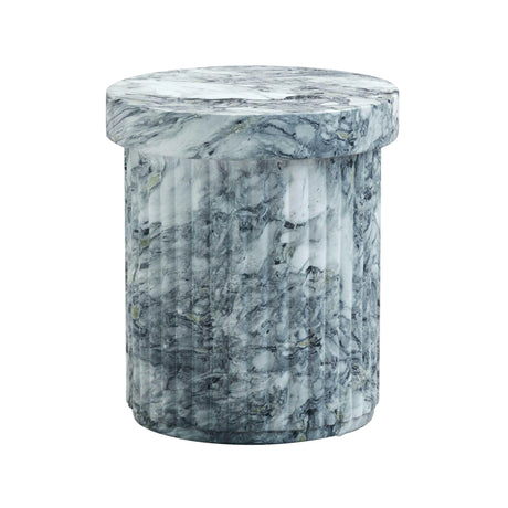 Serafina Marble Pattern Concrete Indoor / Outdoor Side Table by TOV Furniture at Eve Furniture