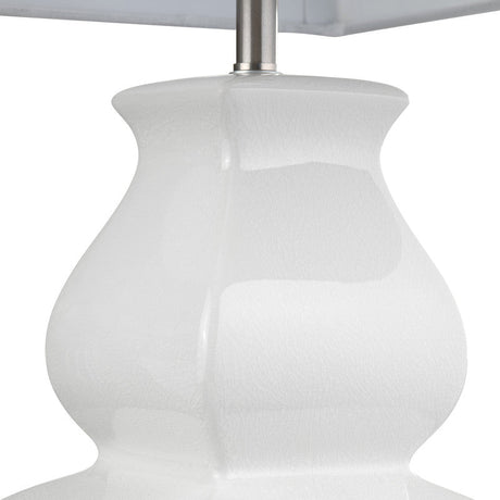 Serafina White Table Lamp by Crestview at Eve Furniture