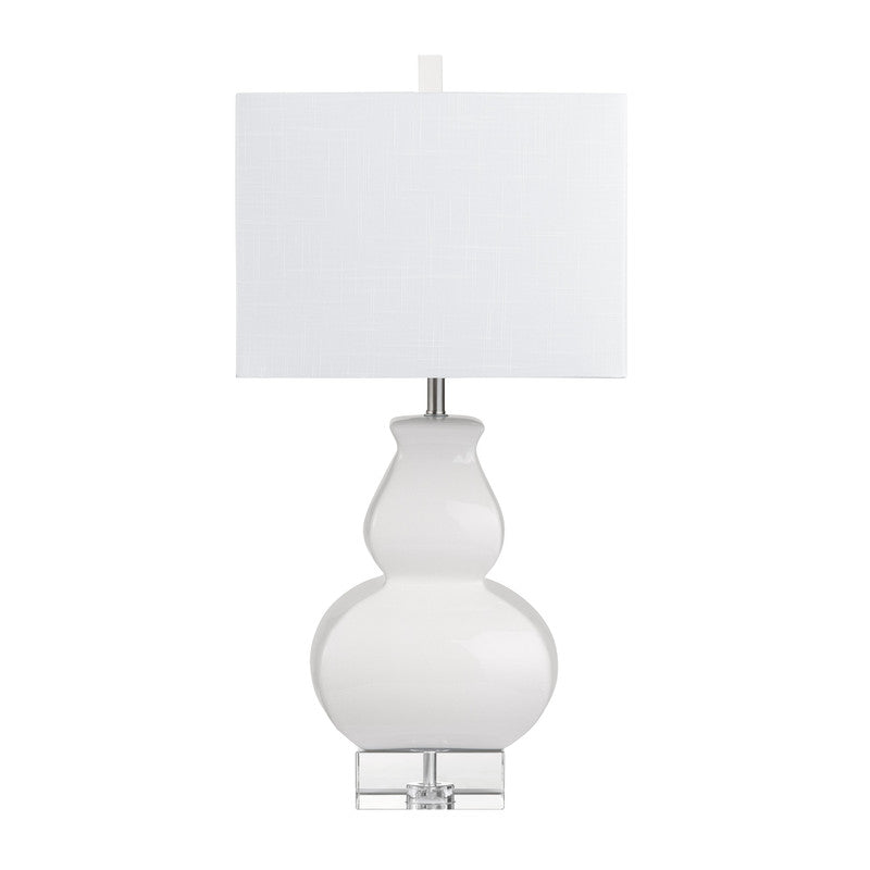 Serafina White Table Lamp by Crestview at Eve Furniture