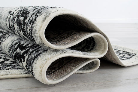 Serang Gray/Black Area Rug by Furniture of America at Eve Furniture