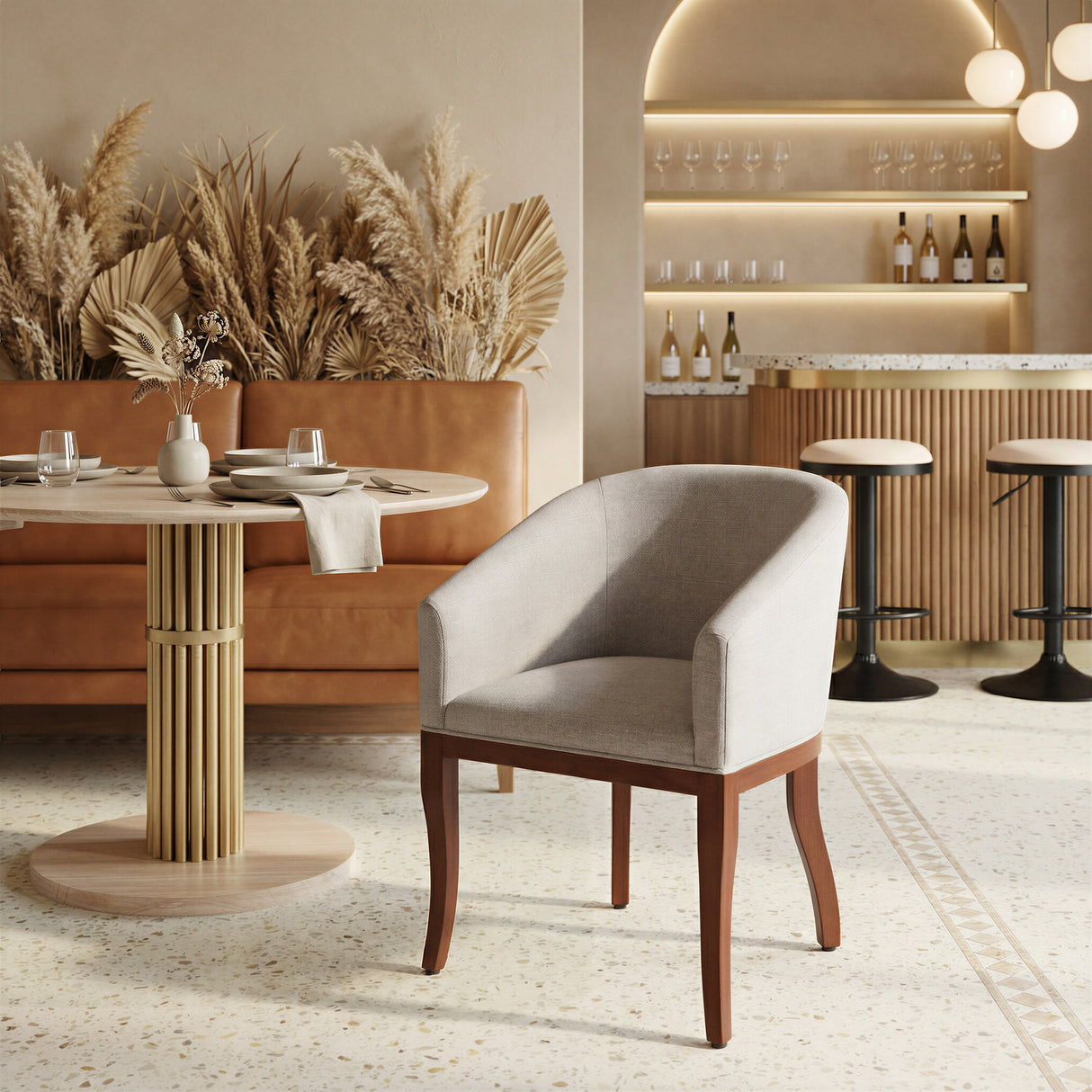 Serasa Gray Dining Chair by Zuomod at Eve Furniture