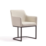 Serena 6 Piece Dining Set in Cream by Manhattan Comfort at Eve Furniture