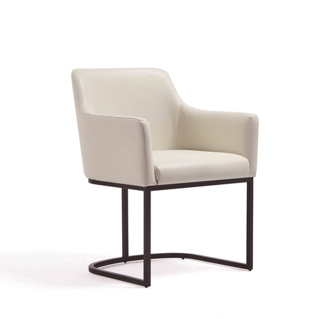 Serena 8 Piece Dining Set in Cream by Manhattan Comfort at Eve Furniture