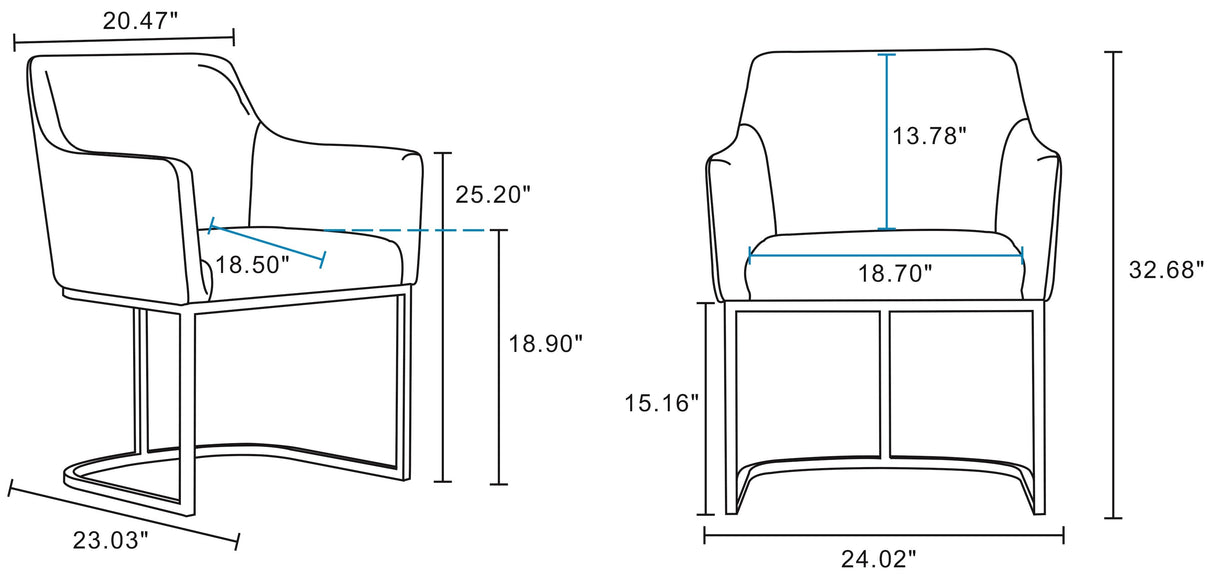 Serena 8 Piece Dining Set in Light Grey by Manhattan Comfort at Eve Furniture