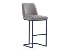Serena Barstool in Grey by Manhattan Comfort at Eve Furniture