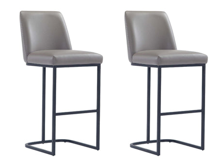 Serena Barstool in Grey (set of 2) by Manhattan Comfort at Eve Furniture