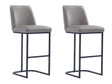 Serena Barstool in Grey (set of 2) by Manhattan Comfort at Eve Furniture
